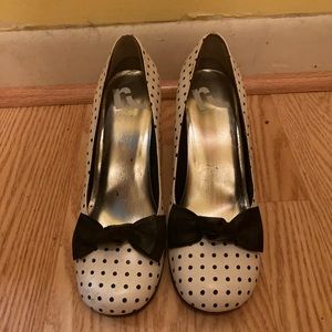 Polka dot heels